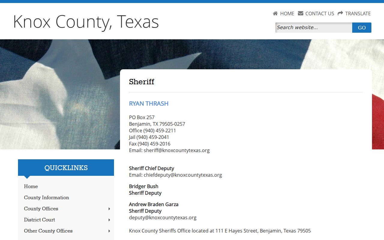 Knox County arrest lookup Sheriff and jail contacts