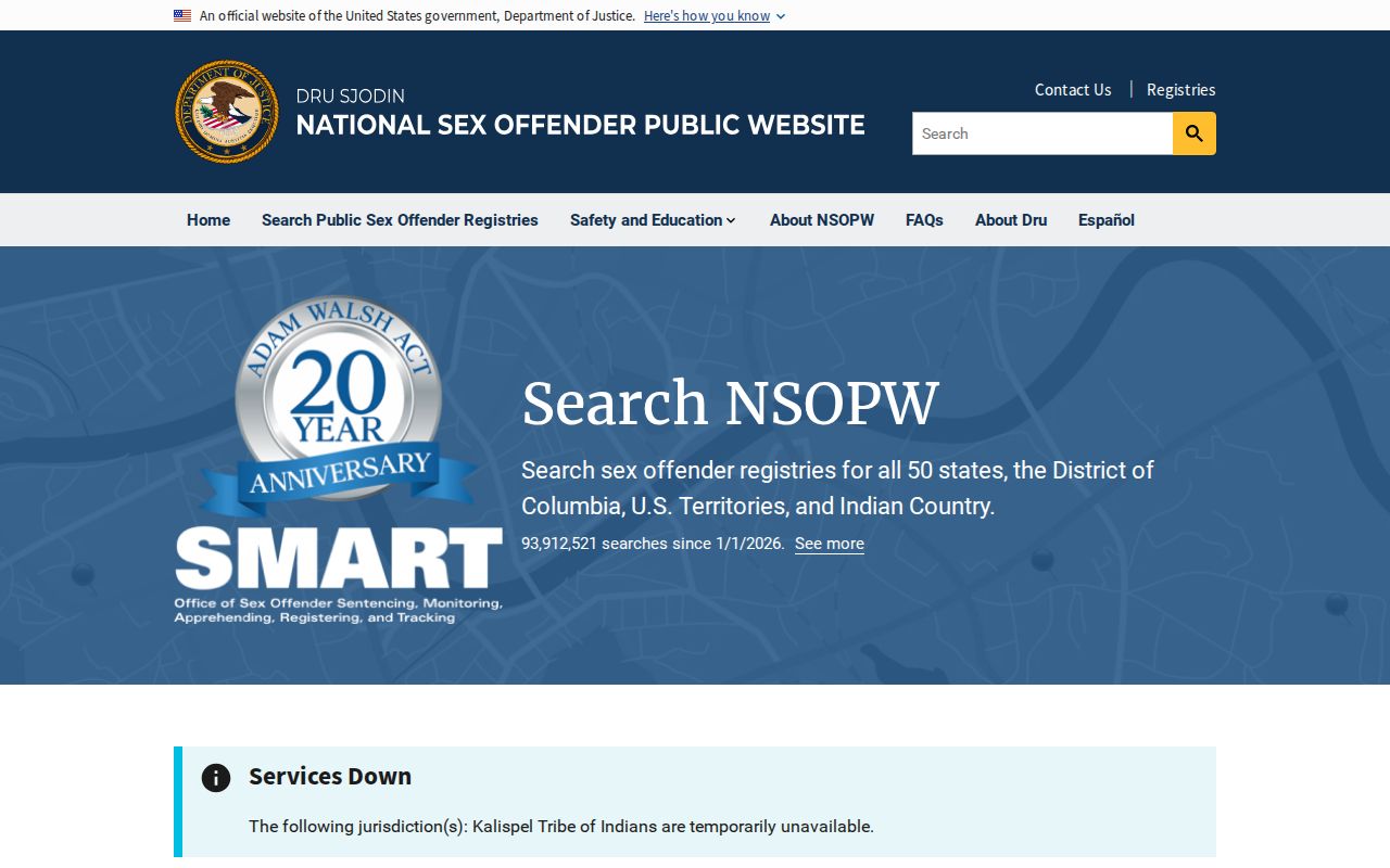 Knox County sex offender search NSOPW national interface