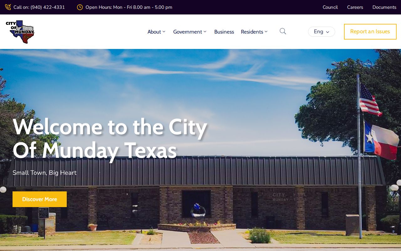 Official Munday city home for local criminal records contacts
